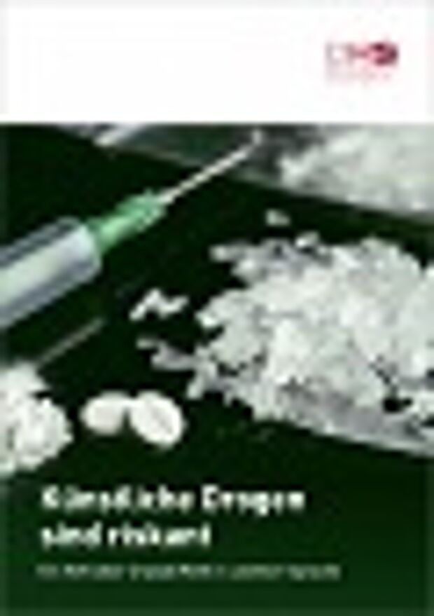 Titelbild Künstliche Drogen sind riskant - Ein Heft über Crystal Meth in Leichter Sprache