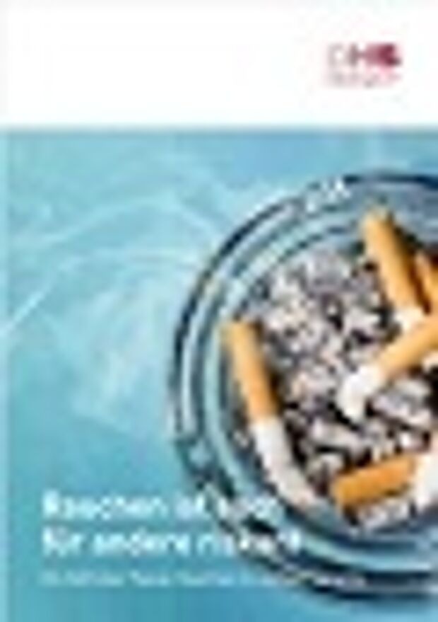 Broschüre in leichter Sprache über die Risiken von Passiv- Rauchen