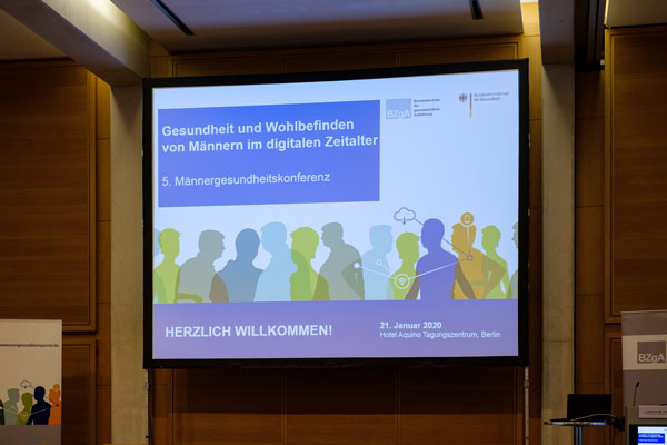 Eindrücke von der Männergesundheitskonferenz 2020 Eröffnungsfolie zur Männergesundheitskonferenz 2020