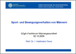 Titelbild der Fachpublikation "Sport- und Bewegungsverhalten von Männern, " Titelbild der Fachpublikation "Sport- und Bewegungsverhalten von Männern, "